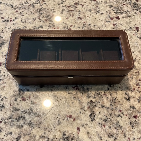 Other - Leather, watcher storage box, 5 watch slots,